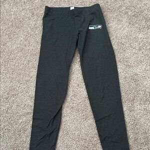 Seattle Seahawks Grey Leggings with Logo